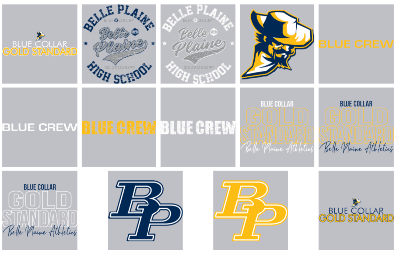 Belle Plaine Community School District Belle Plaine Blue Crew Fan Gear